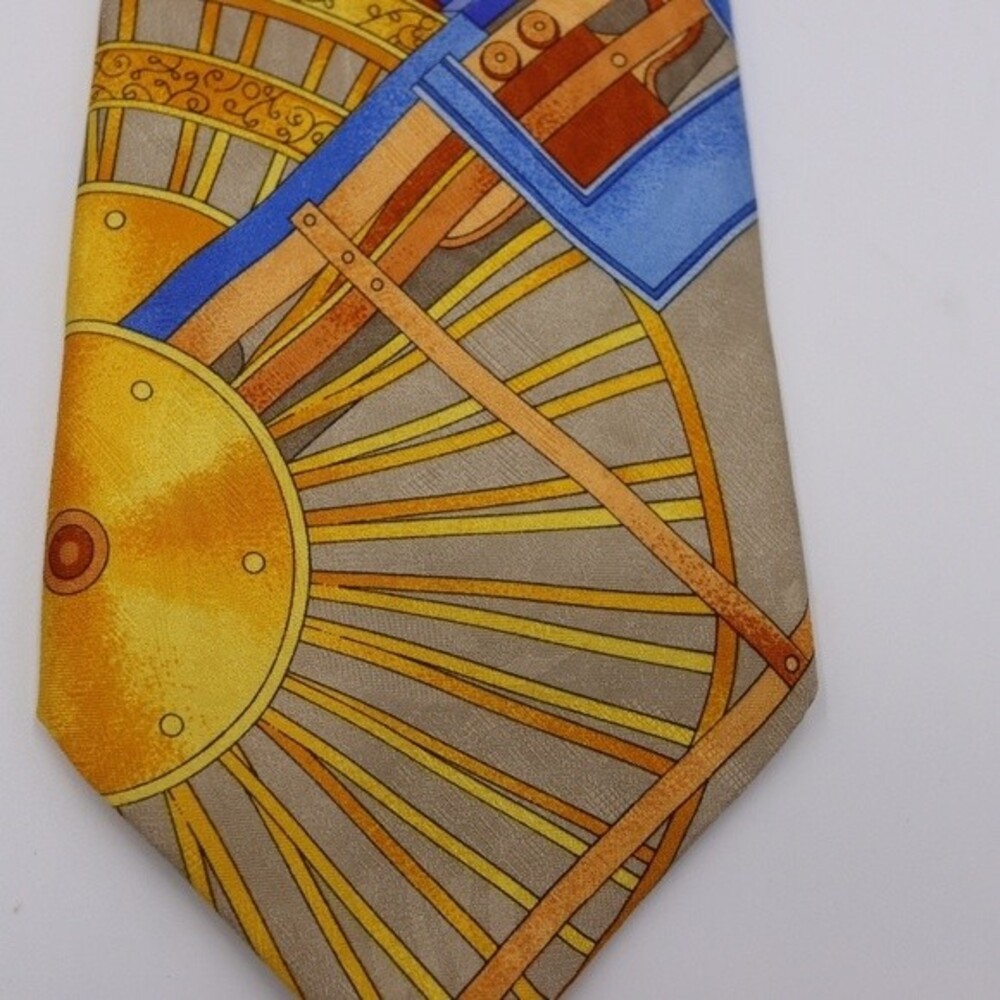 Leonard Paris Vintage Abstract Fantasy SILK Neck Tie
